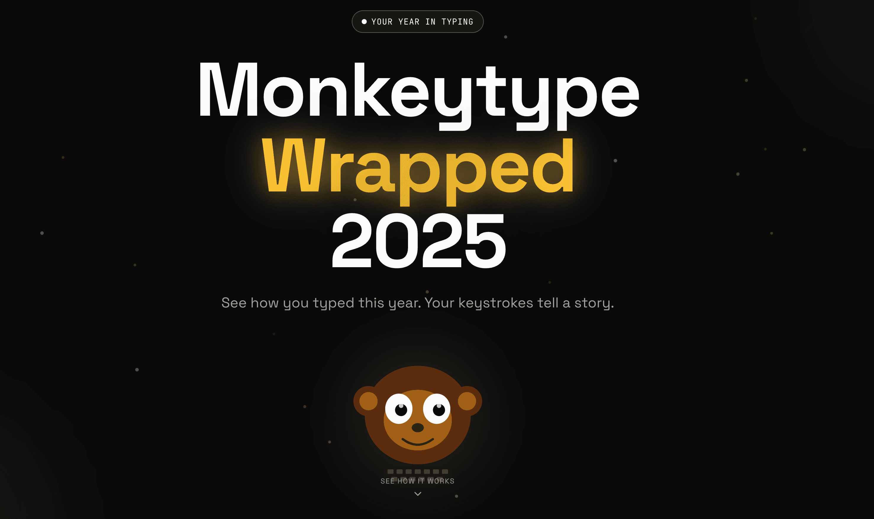 Monkeytype Wrapped preview